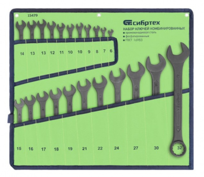 Набор кл. комб. 6-32мм "Сибртех" 22шт