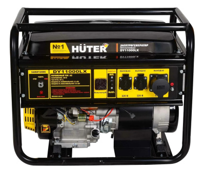Бензогенератор HUTER DY11000LX-электростартер (без аккумулятора)