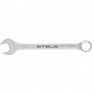 Ключ комбинированный 27мм STELS матовый хром