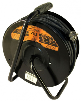 Удлинитель электрический 40 м 4 роз. ТТ КГ 3х1,5 IP44 катушка металл.