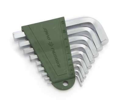 Набор кл. шестигранников 3,0-12мм, 9шт ДЕЛО ТЕХНИКИ короткие