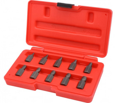 Набор экстракторов для демонтажа сломанных болтов,шпилек 1/8"-13/32" AV Steel, 10 предметов