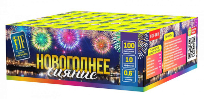 Салютная установка "Новогоднее сияние" 0.6"/100 залпов