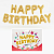 Растяжка праздничная Happy birthday