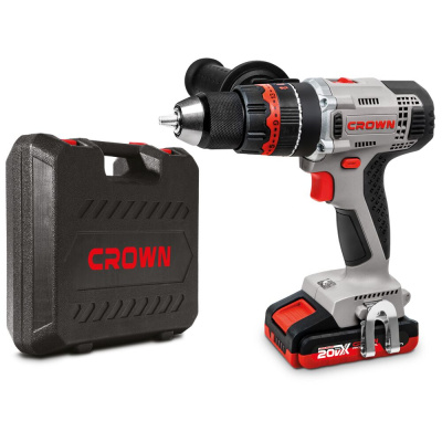 Дрель аккумуляторная (шуруповерт) CROWN CT21075HMX-2 20V