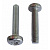 Болт с полукруглой головкой 4*10 