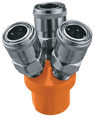 Переходник 3 F х F 1/4" Кратон