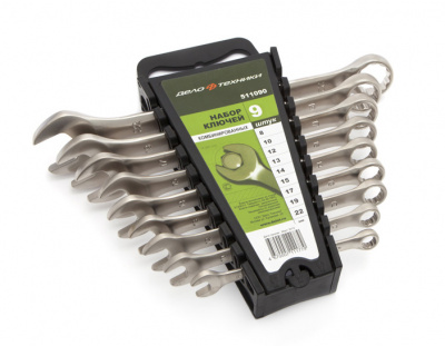 Набор кл. комб. 8-22мм ДЕЛО ТЕХНИКИ 9шт. пластик холдер