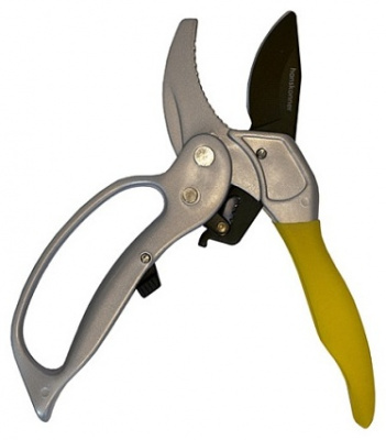 Секатор HANSKONNER HK3012-07-20, 205мм, храповый механизм, алюминиевые ручки