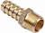 Разъем 3/8" внешняя резьба-елочка  12мм,латунь AV Steel
