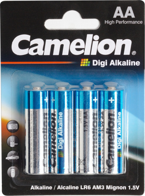 Батарейка CAMELION Digi Alkaline LR6-BP4DG AA (4шт)