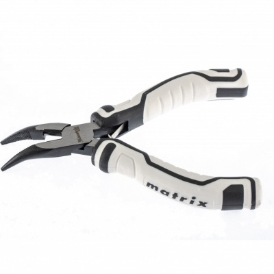 Длинногубцы 125 мм MATRIX "MINI" изогнутые