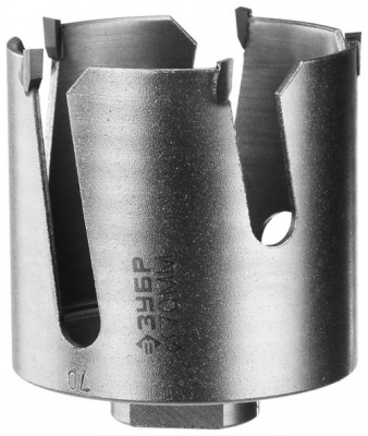 Коронка универсальная  70 мм твердосплавными резцами ЗУБР