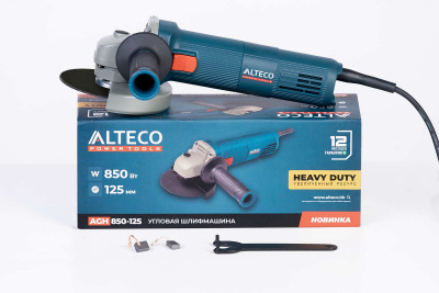 Машина шлиф-ая угловая ALTECO AGH  850-125 HEAVY DUTY (125 мм)