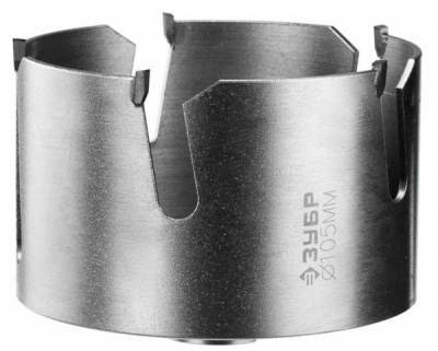 Коронка универсальная 105 мм твердосплавными резцами ЗУБР