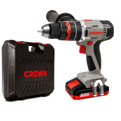 Дрель аккумуляторная (шуруповерт) CROWN CT21093HMX-2BMC 20V