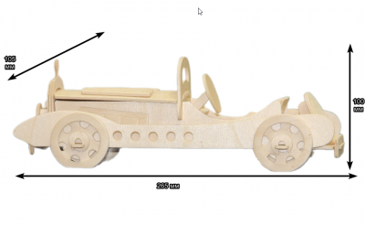 Сборная декоративная модель TT “Mercedes-Benz SSKL” 