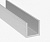 Профиль алюминиевый П-образный RAL 9016  (3м)