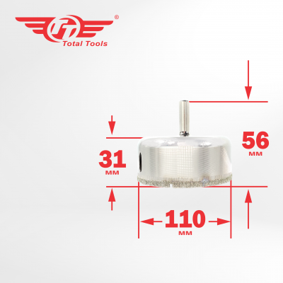 Коронка алмазная керамогранит/стекло/керамика 110 мм ТТ